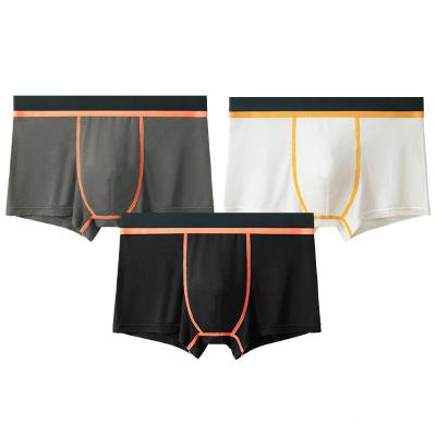 China 60S Mens Breathable Modal Comfortable Soft Seamless Elastic Boxer Shorts Briefs Mens Underwear for sale