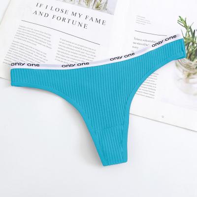 China Xspazio Women Cotton Antibacterial Breathable Ladies Crotch Ladies Low Back Thong Panties for sale