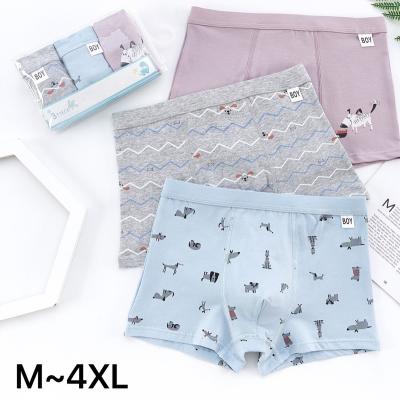 China XSpazio QUICK DRY three pieces cotton boxer boy multiple Pcs OEM wholesale for sale