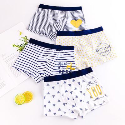 China 4 Pieces Kids Boys Underwear Breathable Cartoon Kids Shorts Panties For Baby Boy Toddler Boxers Bars Teenagers Cotton Briefs for sale