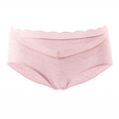 China Cotton Breathable Maternity Pregnant Panties Postpartum Mother Under Bump Underwear for sale