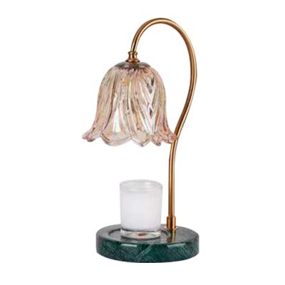 China China Valley Lily Of The Valley Marble Scented Candle Dimming Bedroom Bedside Wax Melting Lamp for sale