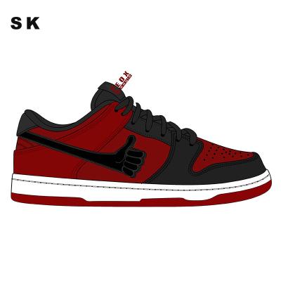 China Wholesale Custom LOGO Leather Men's Basketball Shoes Cushioning Casual Sports High Quality Custom Made Fashion Sneakers for sale