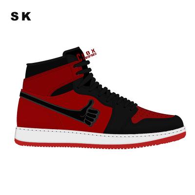 China Cushioning Sports Basketball Skateboard Style Youth Sports Shoes Casual Fashion Men LOGO Sneakers Walking Shoes Custom Made for sale