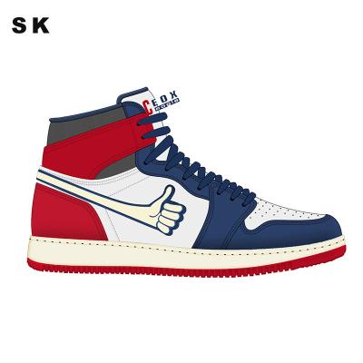 China Cushioning Original Custom LOGO J4 Retro Full Leather Casual Sneakers Men's Thick Unique Brand Og Sports Style Skateboard Shoes for sale