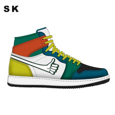 China Wholesale High Quality Cheap Custom Shoes Cushioning With Logo Sneakers Mens High Quality AJ Custom Sneakers Men Sneakers Custom Logo for sale