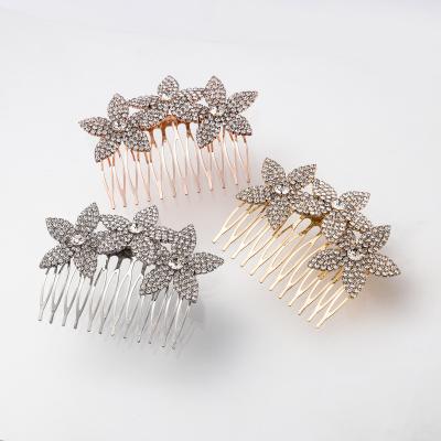 China Fashionable Women Hair Accessories Rhinestone Rhinestone Crystal Wedding Hair Accessories Shape Party Jewelry Hairpin for sale