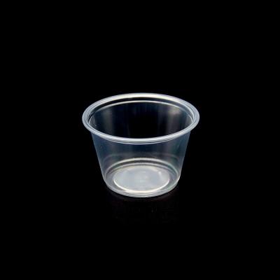 China Wholesale HAPPYPACK 4oz PP Disposable Sauce Cup 120ml Disposable Clear Plastic Cups Free Sample for sale