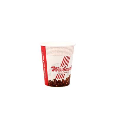 China HAPPYPACK Wholesale Disposable Degradable Custom Color 10oz Coffee Paper Cup Single Wall Hot Free Sample for sale