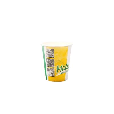 China HAPPYPACK Wholesale Disposable Degradable Custom Color 10oz Coffee Paper Cup Single Wall Hot Free Sample for sale