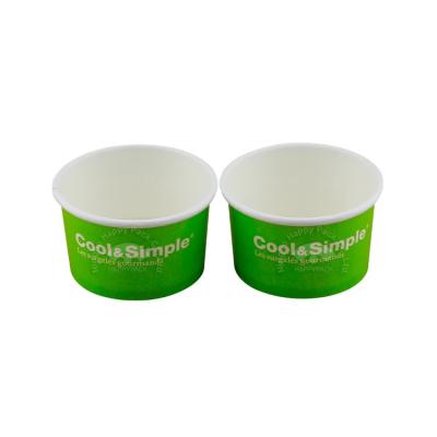 China Disposable Custom Color Wholesale Disposable Paper Cup 3oz HAPPYPACK Cup Eco Friendly Disposable Ice Cream Cup PE/PLA Free Sample for sale