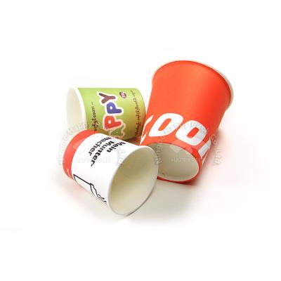 China Custom Logo Eco Friendly Disposable Packaging Paper Coffee Cup Biodegradable for sale