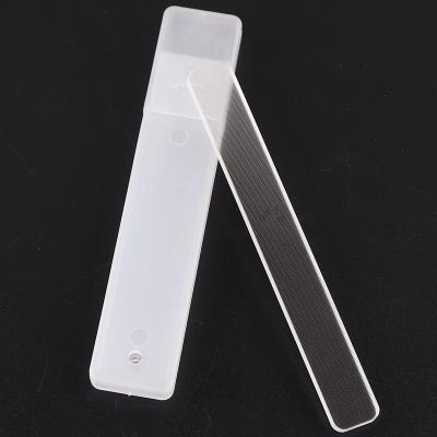 China Wholesale Premium Nail Salon Polish Nail File With Case Super Fine Abrasive Surface Nano Glass Tools Nail Care for sale