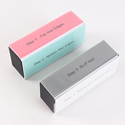 China Nail Salon Wholesale Custom Disposable 4 Sided Nail Buffer Block Folder for sale