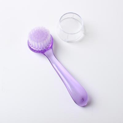 China China Leading Black Supplier Daily Use Solvent Customized Color Plastic Handle Cleansing Facial Brush for sale