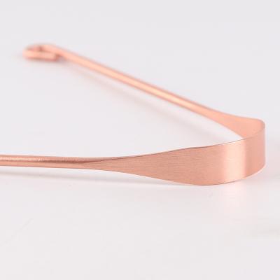 China Hot Sale Oral Care Tools Factory Price Copper Tongue Scraper for sale