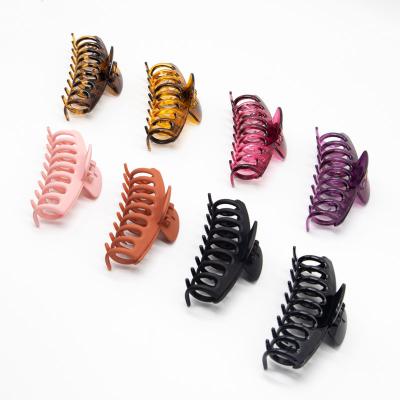 China Wholesale Clear Hair Claw Factory Hair Claw Clips For Women Shape Large Clear Plastic Hair Claw Clips for sale