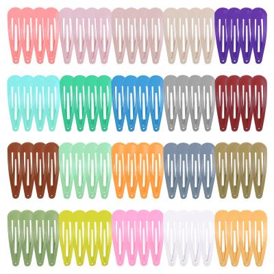 China Wholesale Hair Pin Candy Color Snap Hair Clip For Girl Hair Accessories Kids for sale