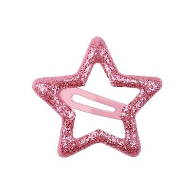 China Low Moq Wholesale New Design Children's Decoration Fashionable Rainbow Star Hair Clip Rhinestone Metal Hair Clip For Girl for sale