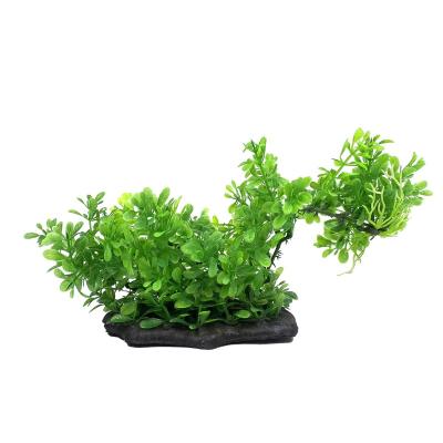 China Simulation Cheap Viable Plant Decoration Plastic Aquatic Grass For Fish Tank for sale