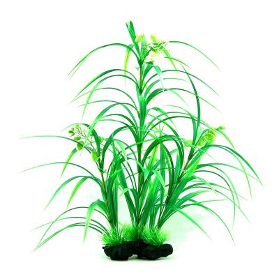 China Viable Aquarium Ornaments Aquarium Decoration Plastic Artificial Green Plants for sale