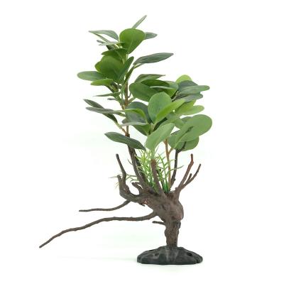 China Viable Aquarium Ornaments Plastic Landscape Accessory Tank Plants Decoration Product Habitat Decor Crawling Reptile Reptile Decorations for sale