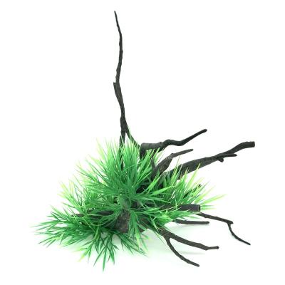 China Viable Aquarium Plants Ornaments Mini Greenhouse Product Supplies Artificial Plastic Reptile Tank Decoration for sale