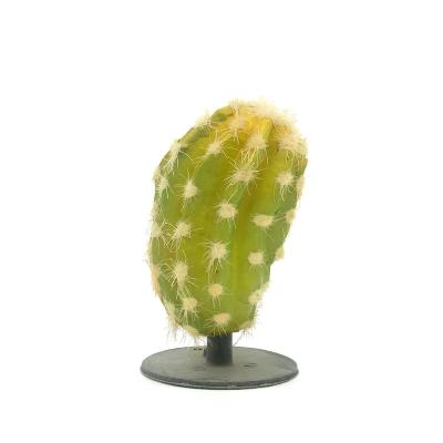 China Viable Plastic Aquarium Supplie 10cm Cactus Plants For Mini Greenhouse Reptile Decoration for sale