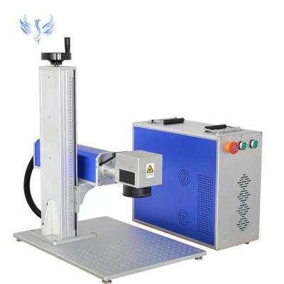 China Deep marking Split Desktop 50w Raycus Fiber Laser Marking Machine With Rotary for sale