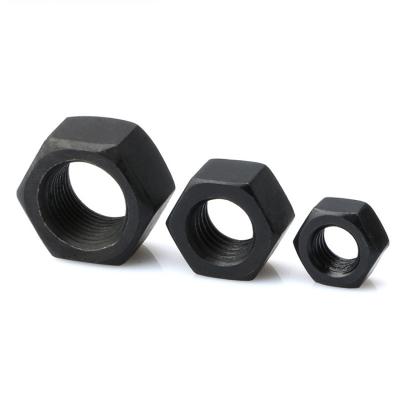 China Best Price High Quality DIN934 Carbon Steel Black Construction Hex Nuts Hardware Tool Fasteners for sale