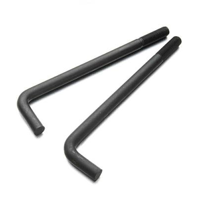 China Black Coating Steel L Type Base Carbon Steel China High Quality Carbon Steel Anchor Bolts for sale