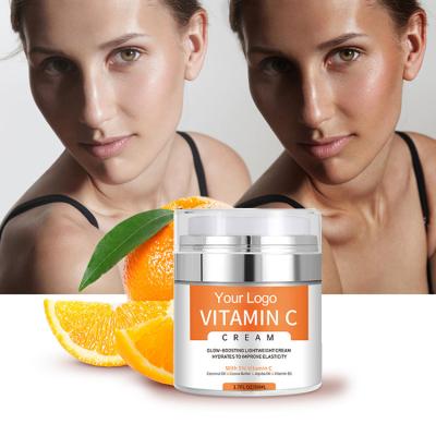 China Private Label Hot Sale Organic Skin Care Moisturizer Wrinkle Acne Dark Spot Corrector Whitening Vitamin C Anti Aging Face Cream for sale