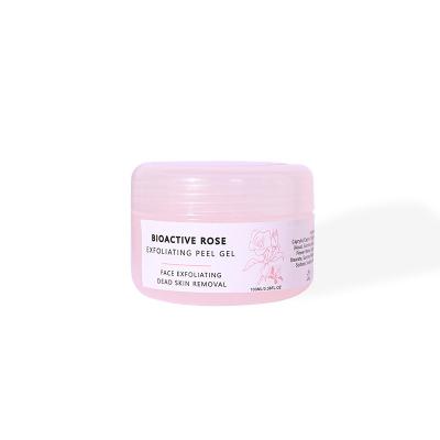 China OEM Private Label Skin Care Natural DEEP CLEANSING Spa Exfoliating Remover Dead Peel Moisturizing Whitening Rose Face Exfoliate Peeling Gel for sale