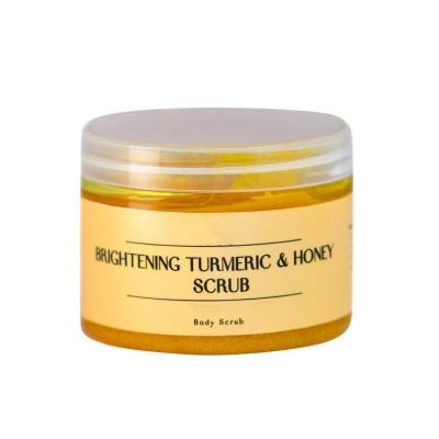 China Exfoliator Private Label Turmeric Skin Care Scrub Remove Dark Spots Anti Acne Exfoliating Brighting Honey Turmeric Face Scrub for sale