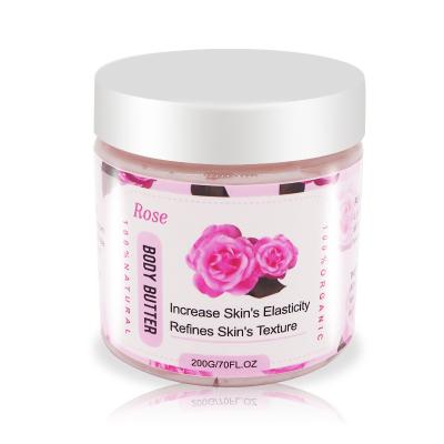 China Natural Organic Moisturizer Whipped Body Butter Shea Butter Morocco Friut Scent Body Lotion Mouisture Whitening Rose Body Butter for sale