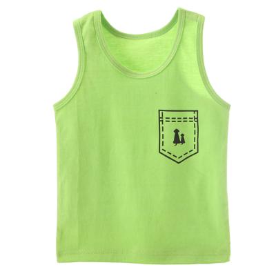 China Summer Sustainable Kids Clothes Children Invest Boy's Hot Selling Breathable Cotton Sleeveless Sweat Vest for sale