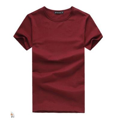 China Breathable High Quality Garment Muscle Fit Mens Cotton O-Neck Short Sleeve T-Shirt for sale