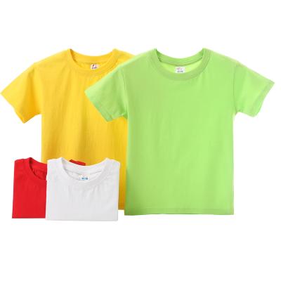 China Breathable Wholesale Fashion Loose Kids T-shirt Children's T-shirt Custom Printing Simple Printing for sale