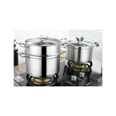 China Sustainable hot stainless steel steaming pot is convenient and durable for sale