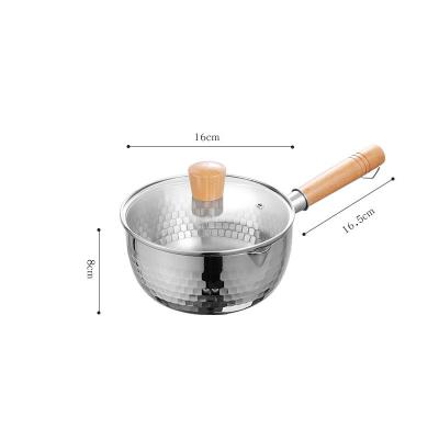 China Viable Non-Stick Induction Milk Pot Cookware Saucepan With Lid for sale