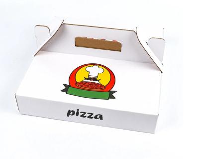 China Food Grade Recyclable Recyclable Corrugated Paper Box Printed Custom Pizza Box for sale