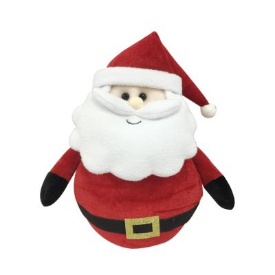 China Custom Novelty Felt Modern Santa Claus Door Stopper Sand Figure Christmas Door Stopper for sale