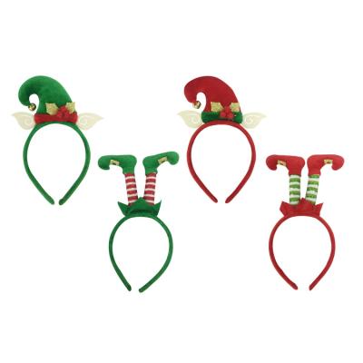 China BSCI Handmade Wholesale Custom Felt Cute Christmas Elf Headband Hairband Kids for sale