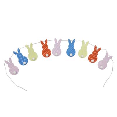 China Custom Bunny Garland Print Banner Party Bunny Garland Easter Craft Supplies Banner for sale