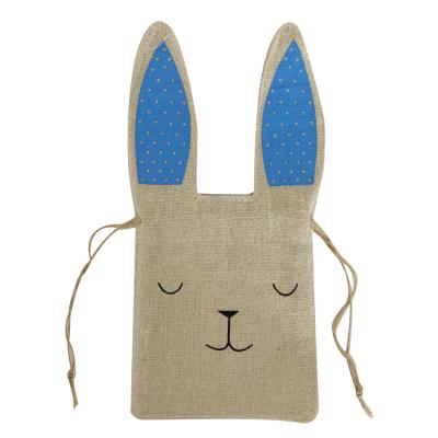 China Little Bunny Bag Kids Storage Cute Bunny Rabbit Ears Little Bunny Bag Easter Drawstring Bag for sale