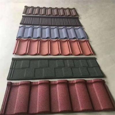 China Breathable High Quality Metal Roof Tile Stone Coated Metal Roofing Tile for sale