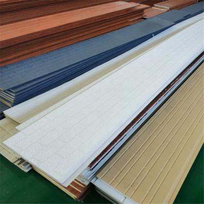 China Asian PU Sandwich Panel Fire Proof Exterior Wall Panel Heat Insulation Decorative Metal Panel for sale