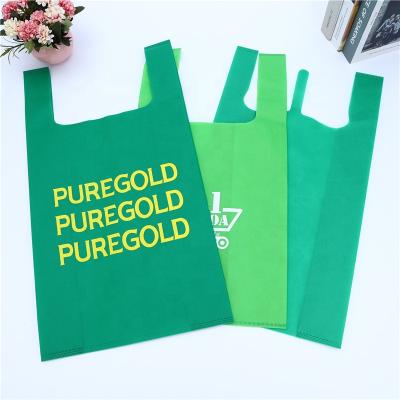 China Free JEYCO AZOIC BAGS Latest Machine Ultrasonic Sealing Cheap Hot Pressing Nonwoven T-shirt Custom Shopping Bags With Logos for sale