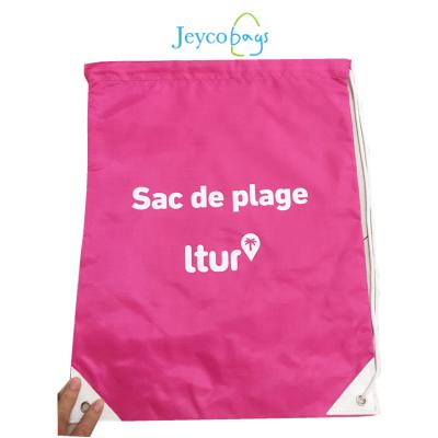 China JEYCO AZO FREE factory BAGS Sedex 4P factory custom cheap lead free anta bag polyester gift drawstring bag with logo for sale