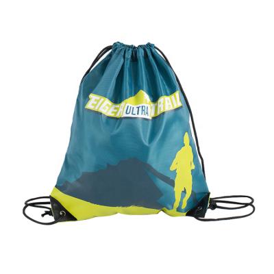 China AZO free manufacturers direct selling cheap full color printing nylon logo football waist bag shoe bag custom drawstring bag for sale